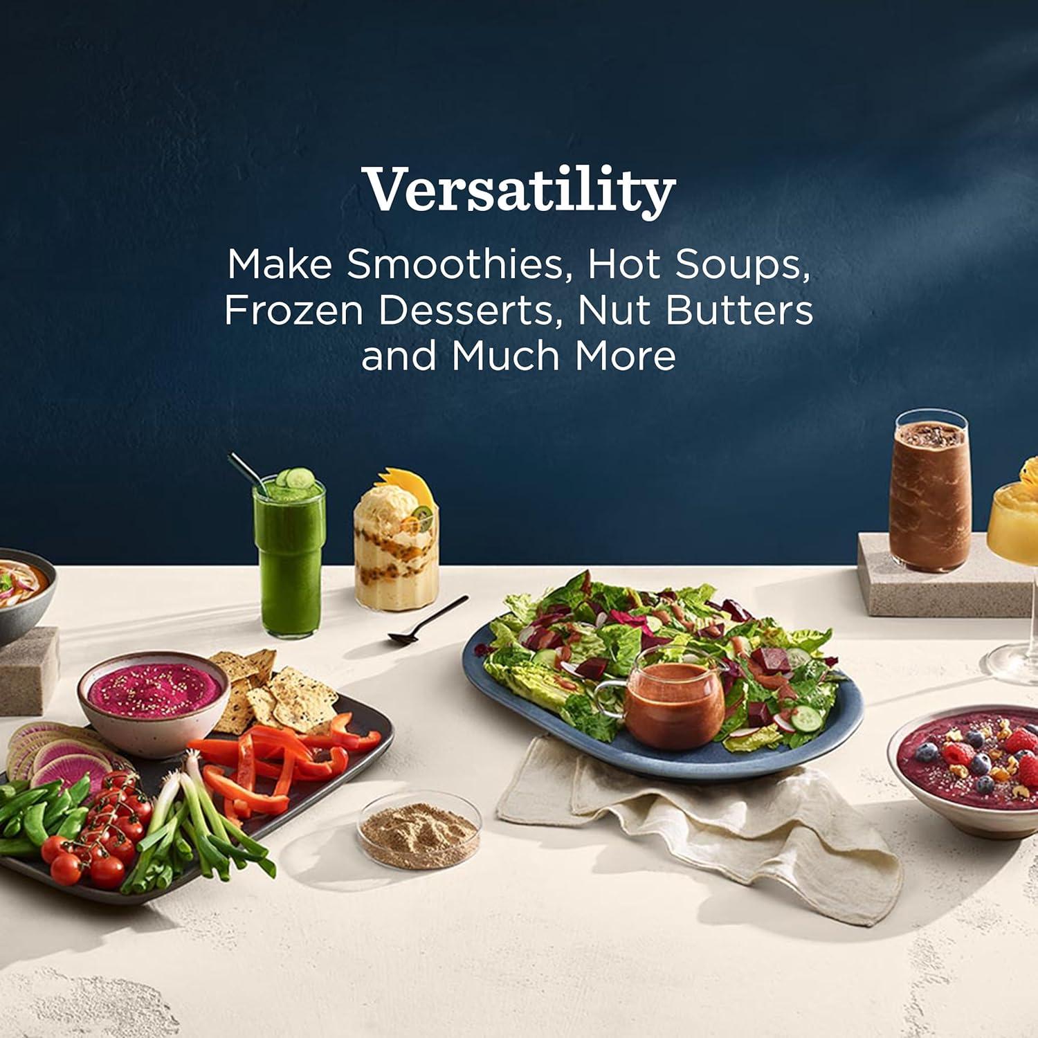 imageVitamix Ascent X4 Gourmet SmartPrep Kitchen System ProfessionalGrade Blender StainlessSteel Blades 12Cup Food Processor Attachment with 4 Discs 48 Oz Blender Container Black