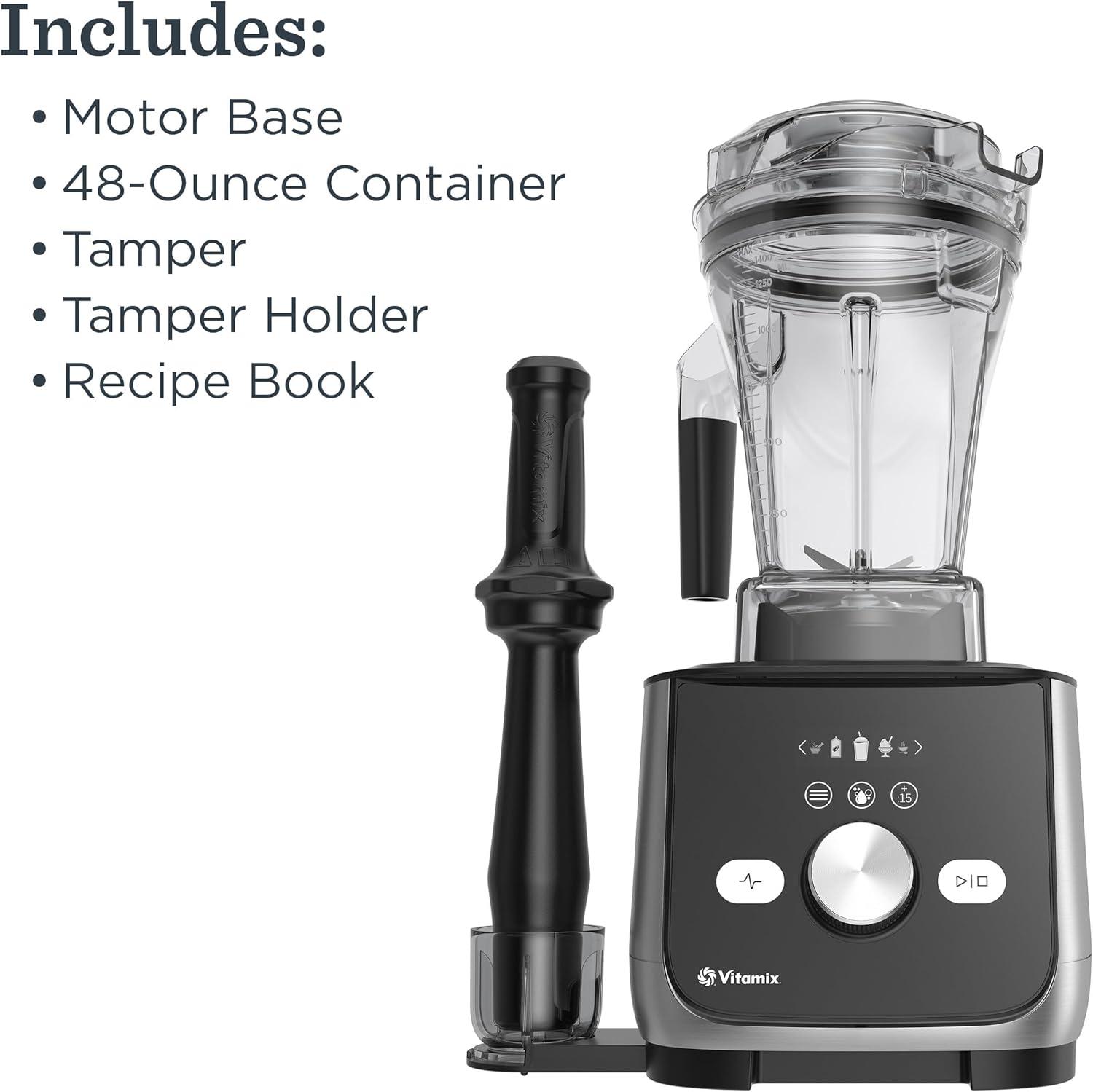 imageVitamix Ascent X5 Blender with 10 Blending Programs SelfCleaning Program ProfessionalGrade Blender for Smoothies Soups and More StainlessSteel Blades 48 Oz Container Brushed StainlessShadow Black