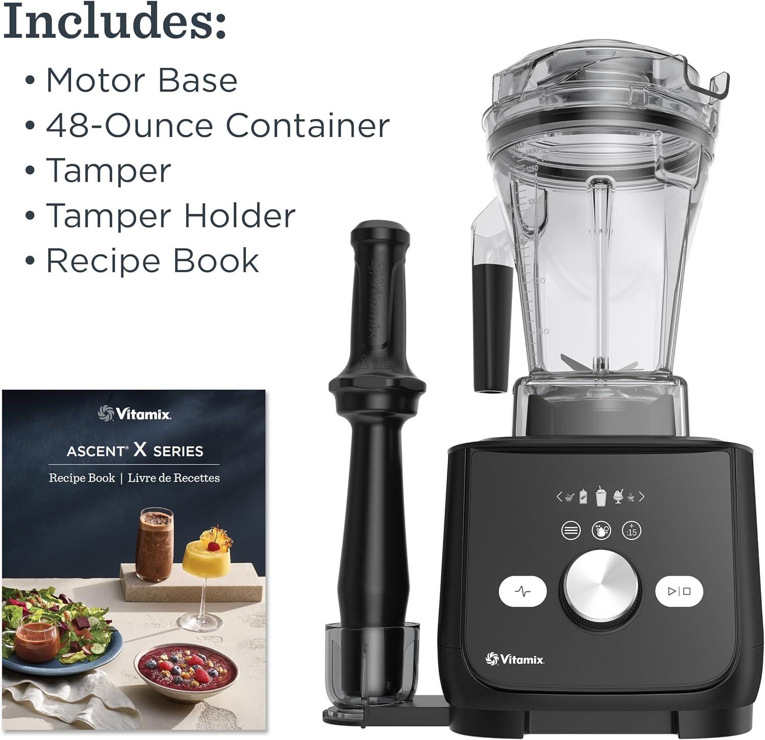 imageVitamix Ascent X5 Blender with 10 Blending Programs SelfCleaning Program ProfessionalGrade Blender for Smoothies Soups and More StainlessSteel Blades 48 Oz Container Brushed StainlessGraphite