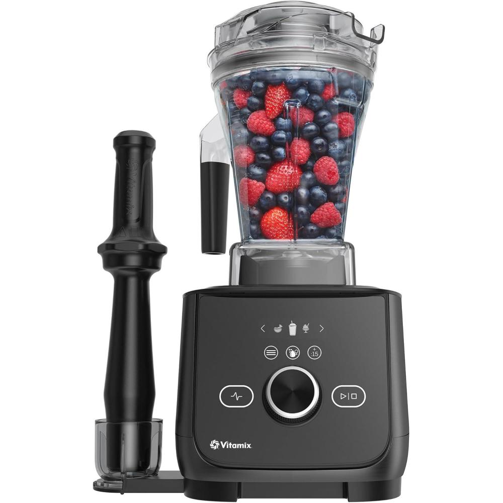imageVitamix Ascent X4 Blender with Five Blending Programs SelfCleaning Program ProfessionalGrade Blender for Smoothies Soups amp More StainlessSteel Blades 48 Oz Container Brushed StainlessBlack Stainless