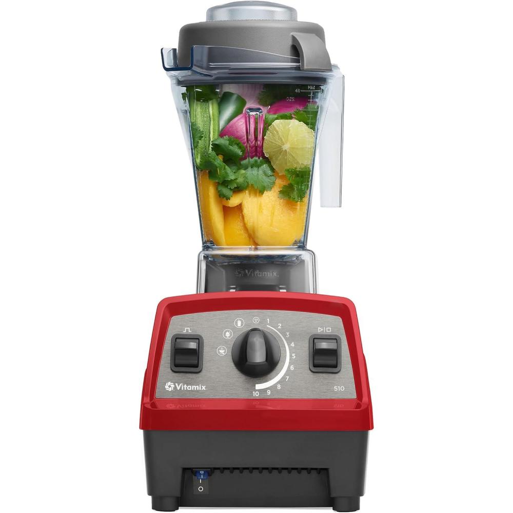 imageVitamix Propel Series 510 Blender with Three Blending Programs ProfessionalGrade Blender for Smoothies and More StainlessSteel Blades SelfCleaning Kitchen Appliance 48 Oz Container WhiteRed