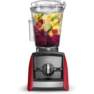 Vitamix A2500 Ascent Series Smart Blender, Professional-Grade, 64 oz. Low-Profile Container, Red (Renewed)(Red)