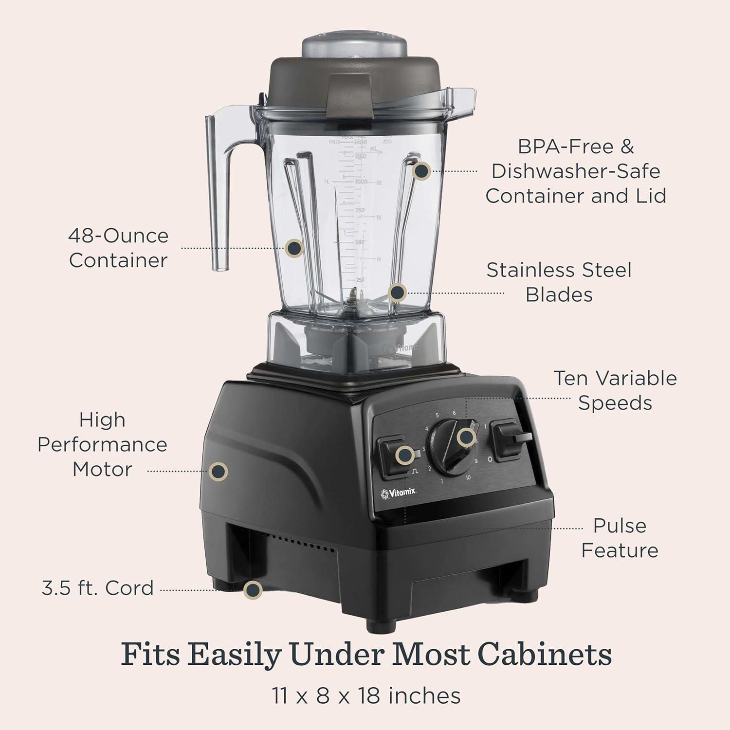 imageVitamix Explorian E310 Blender ProfessionalGradeKitchen Blender for Smoothies Soups Juices and More 10Speed Stainless Steel Blades SelfCleaning Kitchen Appliance 48 Oz Container RedSlate