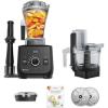 imageVitamix Ascent X2 SmartPrep Kitchen System ProfessionalGrade Blender StainlessSteel Blades 12Cup Food Processor Attachment 48 Oz Blender Container Black