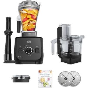 Vitamix Ascent X2 SmartPrep Kitchen System, Professional-Grade Blender, Stainless-Steel Blades, 12-Cup Food Processor Attachment, 48 Oz Blender Container, Black