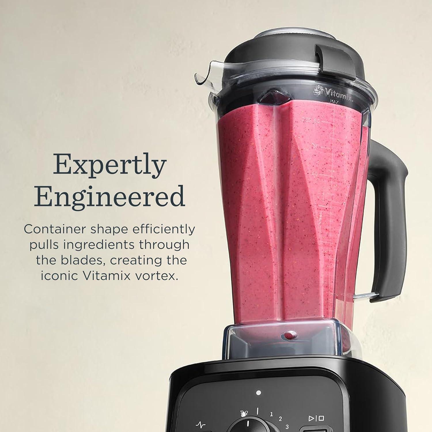 imageVitamix VX1 Blender ProfessionalGradeKitchen Blender for Smoothies Soups Juices and More 10Speeds Stainless Steel Blades SelfCleaning Kitchen Appliance 64 Oz Classic Container Black